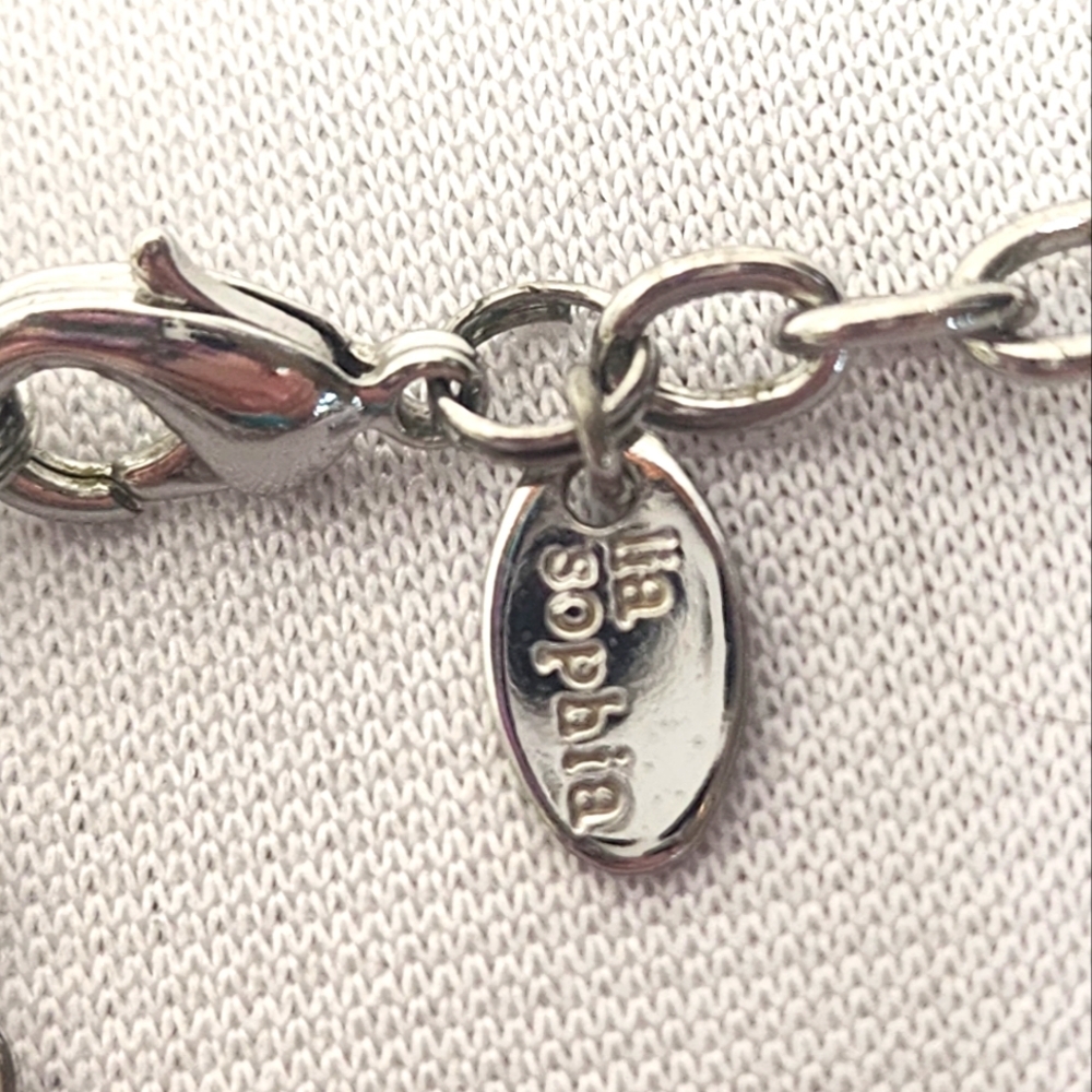 Lia Sophia Brushed and Shiney Silver Bead Necklace - Picture 8 of 12